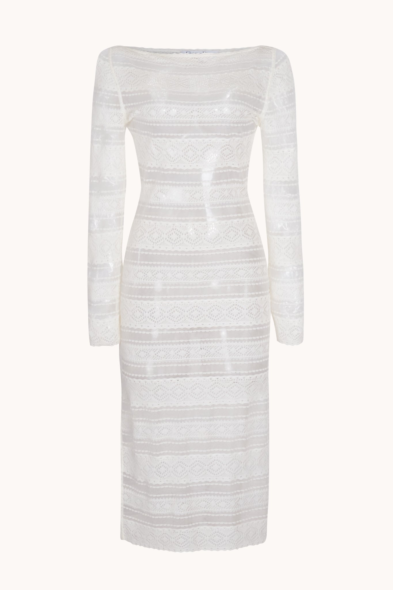 Christian Dior Spring 2000 White Lace Dress